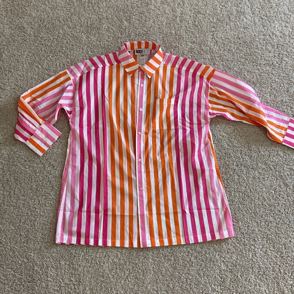 Beach Riot striped button up. S/M - Picture 5 of 14